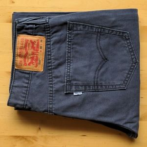 Levi's 514 Pants 32x36 Canvas Twill, Graphite